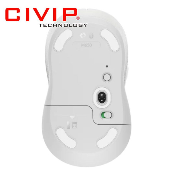 Chuột không dây Bluetooth & Wireless Logitech M650 White