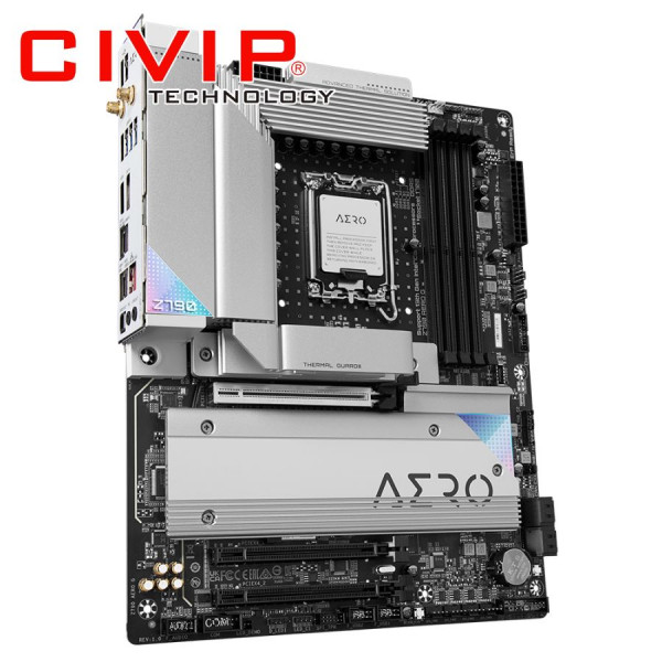 Mainboard Gigabyte Z790 AERO G DDR5 (Chipset Z790, Socket Intel LGA1700, Ram DDR5, Wifi 6E, HDMI | DP IN | Type-C, ATX)