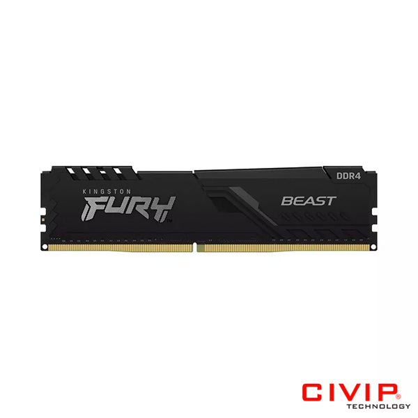Ram PC Kingston Fury Beast 16GB (1 x 16GB) DDR4 3200MHz (KF432C16BB/16)