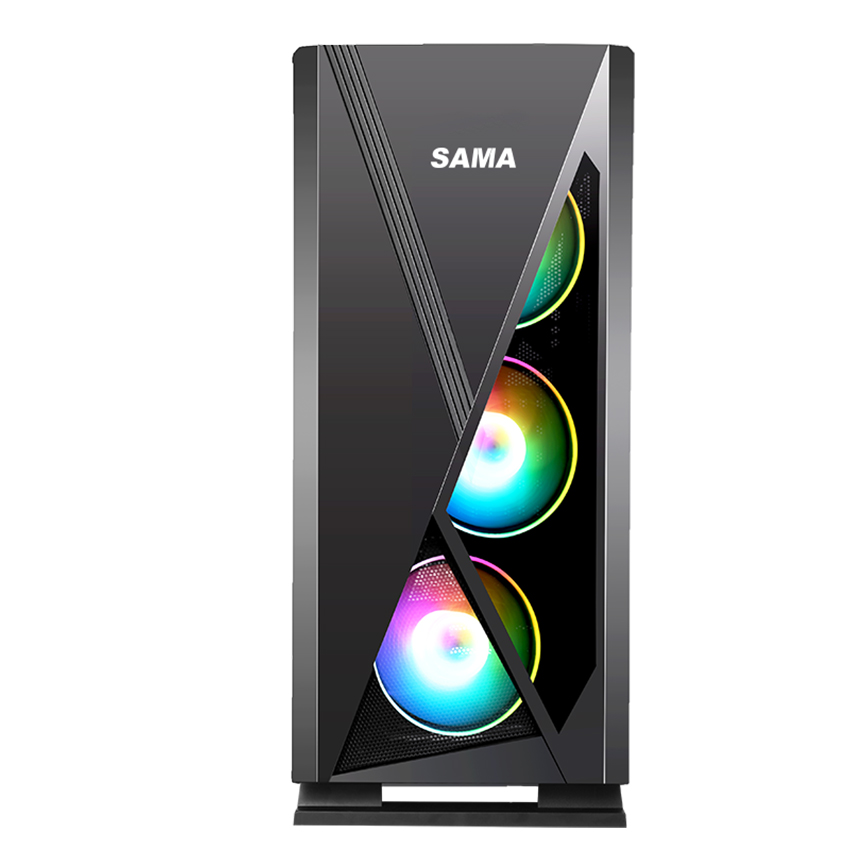 Case SAMA Jazovo plus XII (Mid tower/Màu đen/LED RGB)
