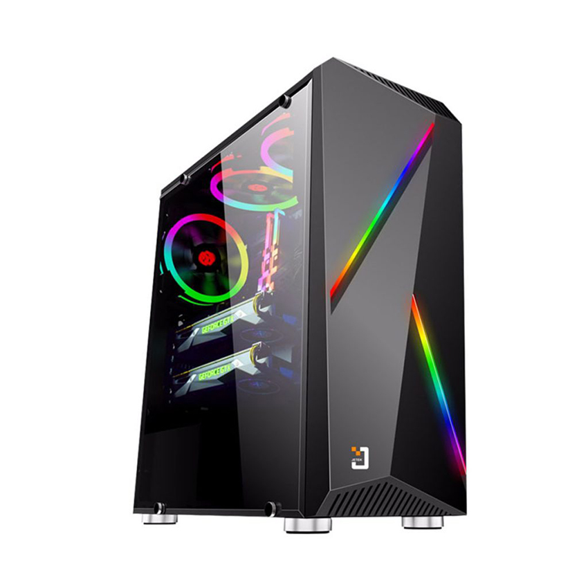 Case Jetek G9311 (Mid Tower/Màu Đen/Led RGB)