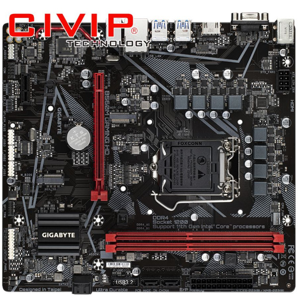 Mainboard Gigabyte B560M GAMING HD (Chipset B560, CPU Intel LGA 1200, DDR4, mATX, VGA / HDMI)