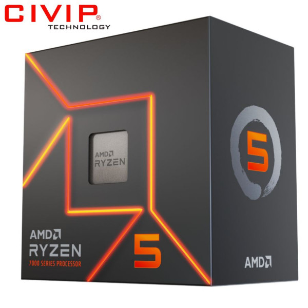 CPU AMD Ryzen™ 5 7600 (3.8GHz up to 5.1GHz Max Boost, AM5, 38MB Cache, 6 cores, 12 threads, 65W)