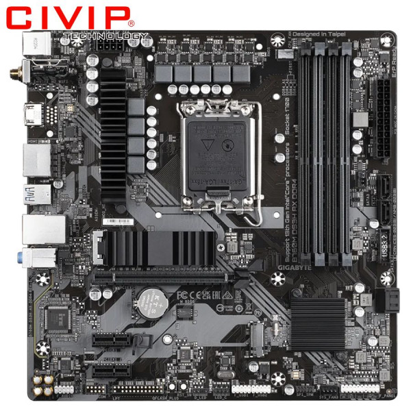 Mainboard Gigabyte B760M DS3H AX DDR4 (Chipset B760, Socket Intel LGA1700, DDR4, DP / HDMI / VGA, mATX)