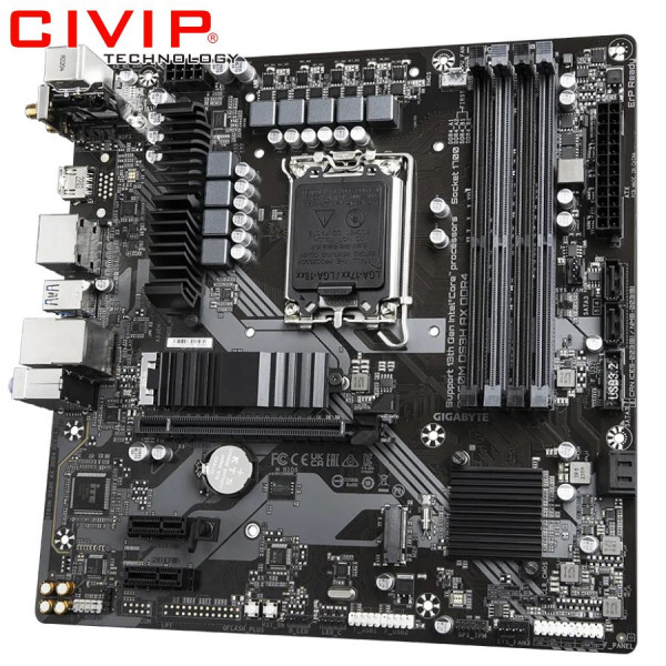 Mainboard Gigabyte B760M DS3H AX DDR4 (Chipset B760, Socket Intel LGA1700, DDR4, DP / HDMI / VGA, mATX)