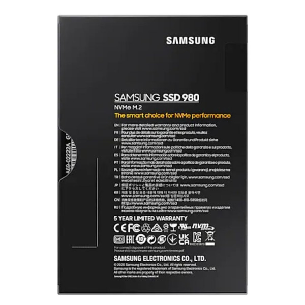 Ổ cứng SSD Samsung 980 1TB M.2 NVMe MZ-V8V1T0BW