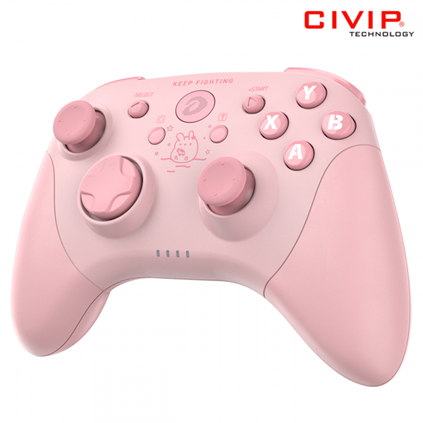 Tay cầm chơi game DAREU H101X Pink