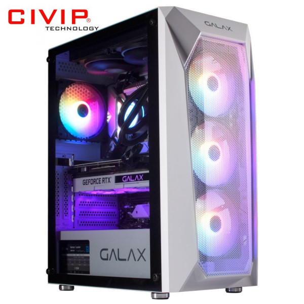 Case Galax Gaming Revolution-05 White (Kèm 4 quạt RGB, ATX / mATX / mITX)