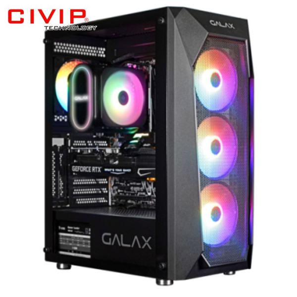 Case Galax Gaming Revolution-05 Black (Kèm 4 quạt RGB, ATX / mATX / mITX)