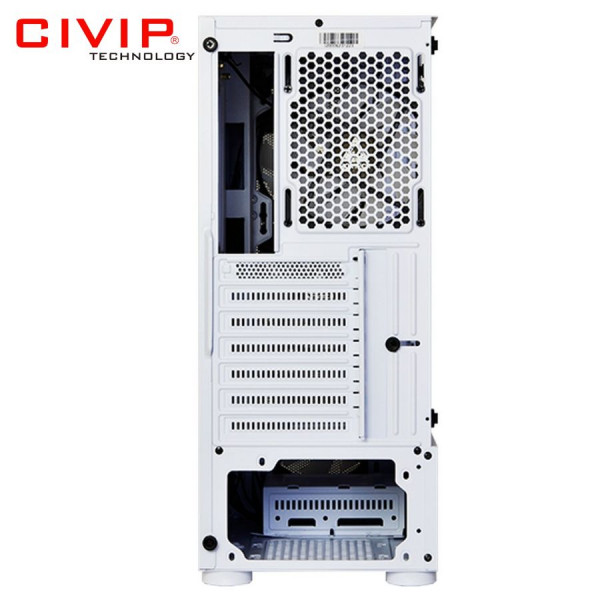 Vỏ Case vi tính Montech X1 White CA0X1WH000MT (Kèm 4 quạt RGB, ATX / mATX / mITX)