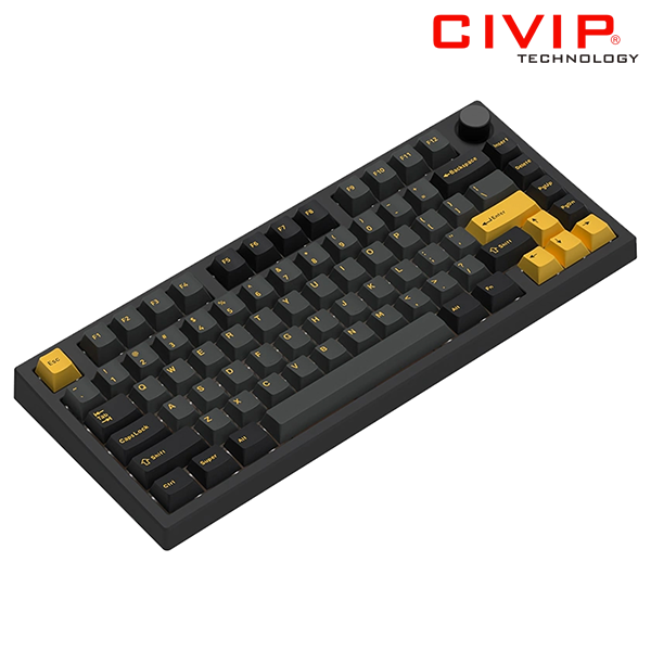 Bàn phím cơ GP75 Black Polar Night, Kailh Box Brown Switch