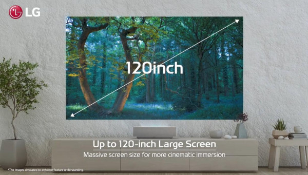 Máy Chiếu Laser Gần LG CINEBEAM Laser 4K UHD HU715QW