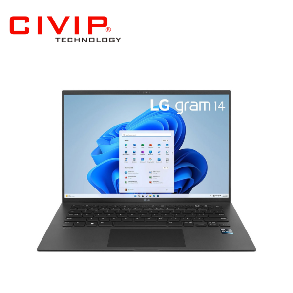 Laptop LG Gram 2023 14ZD90R-G.AX52A5 (i5-1340P/Ram 8GB/ 256GB, Intel Iris Xe, Màn hình 14 inch/ WUXGA / Non-OS/ Black)