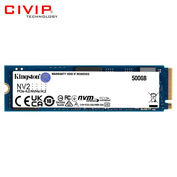 Ổ cứng SSD Kingston NV2 500GB M.2 NVMe PCIe Gen4x4 (SNV2S/500G)