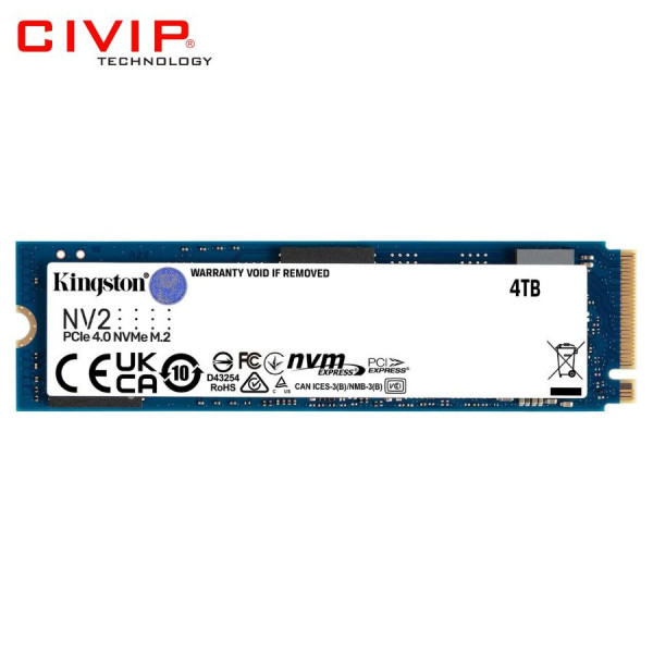 SSD Kingston NV2 4TB M.2 NVMe PCIe Gen4x4 (SNV2S/4000GB)