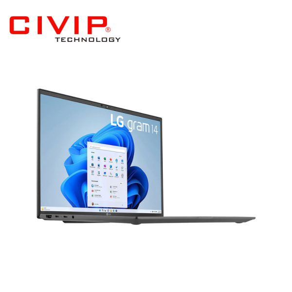 Laptop LG Gram 2023 14Z90R-G.AH53A5 (i5-1340P/Ram 16GB/ 256GB, Intel Iris Xe, Màn hình 14 inch/ WUXGA 1920 x 1200/ Win 11/ Grey)