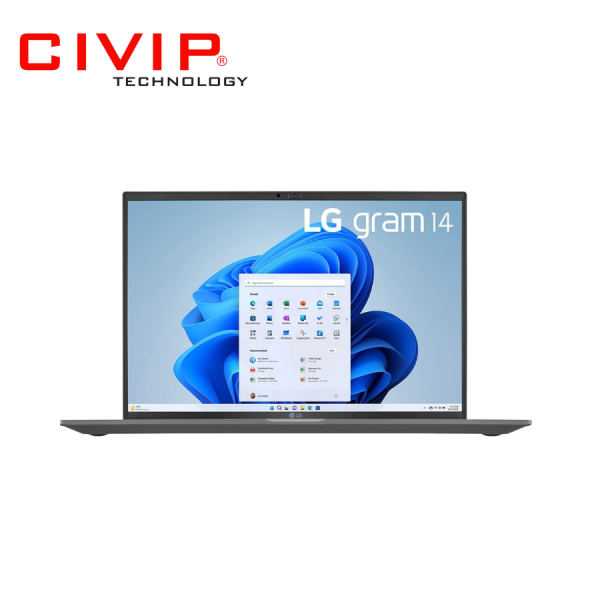 Laptop LG Gram 2023 14Z90R-G.AH53A5 (i5-1340P/Ram 16GB/ 256GB, Intel Iris Xe, Màn hình 14 inch/ WUXGA 1920 x 1200/ Win 11/ Grey)