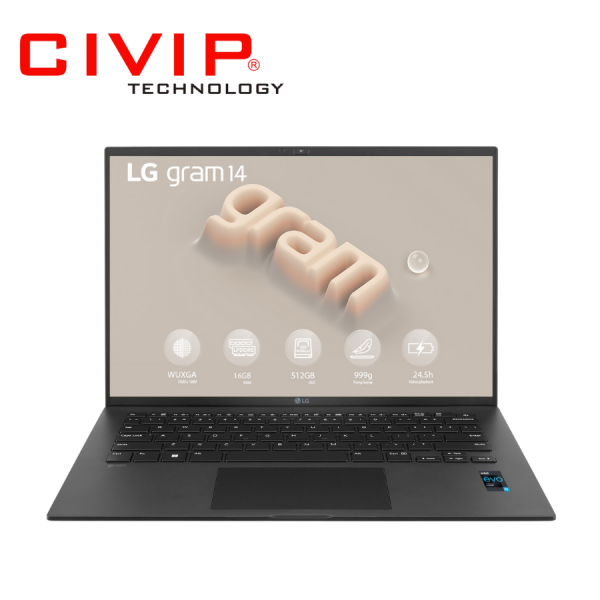 Laptop LG Gram 2023 14Z90R-G.AH75A5 (i7-1360P/Ram 16GB/ 512GB, Intel Iris Xe, Màn hình 14 inch/ WUXGA 1920 x 1200/ Win 11/ Black)