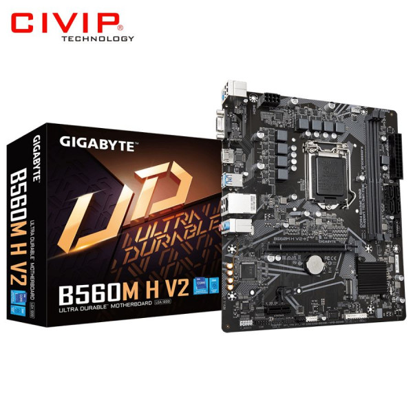 Mainboard Gigabyte B560M H V2 (Chipset B560, CPU Intel LGA 1200, DDR4, mATX, VGA / HDMI)