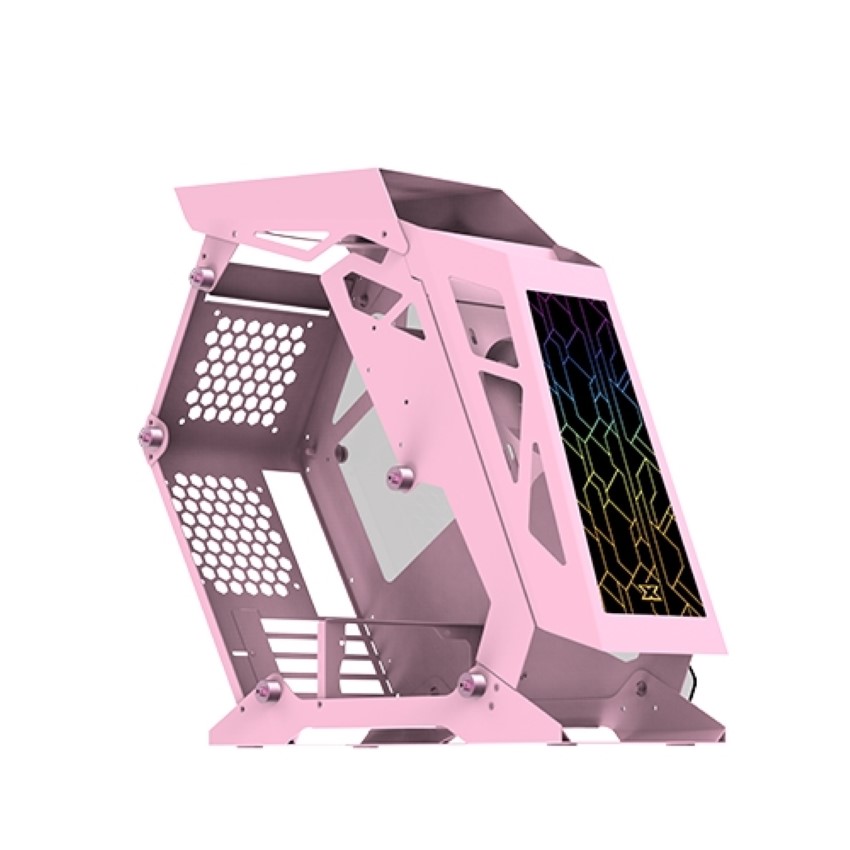 Case Xigmatek Zeus M Queen Spectrum (Mini Tower/Màu Hồng/Led/Panel RGB)