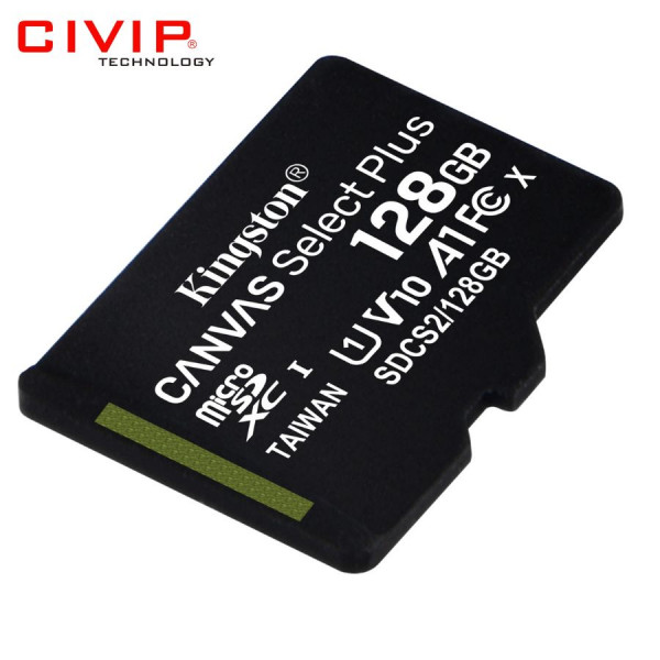 Thẻ nhớ Kingston 128Gb micSD Select Pls 100R C10 - SDCS2/128GBSP