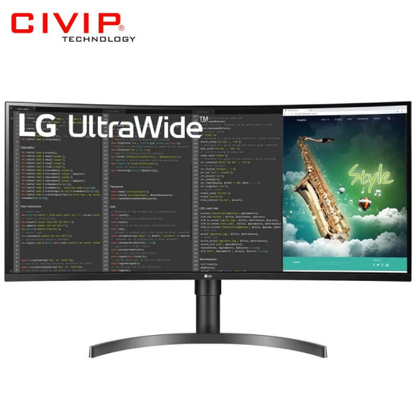 Màn hình LCD LG 35WN75CN-B 35Inch (Cong WQHD, 35Inch VA, 5ms, 300 cd/m², 100Hz, HDMI | DP | Type C)