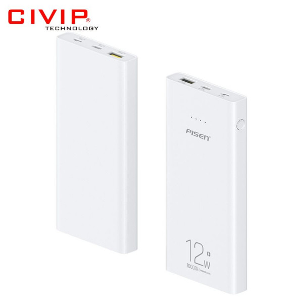 Sạc dự phòng Ultra - PISEN FAST 12W Electric Library 10000mAh TS-D324