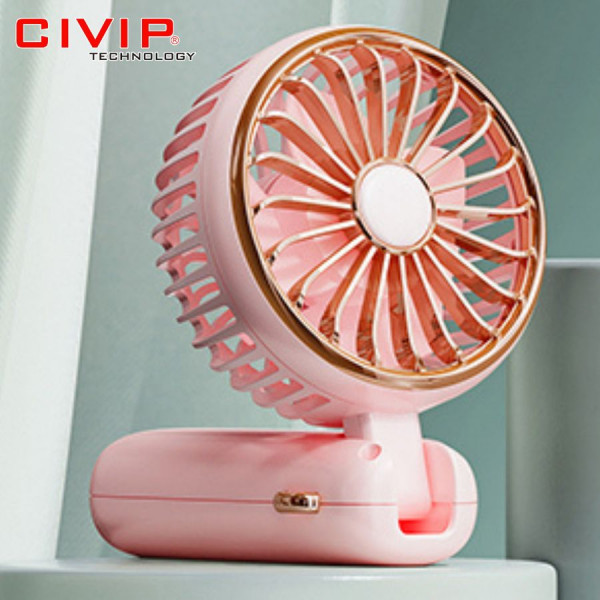 Quạt không dây Pisen Handheld Small Fan HJ-F09 Pink