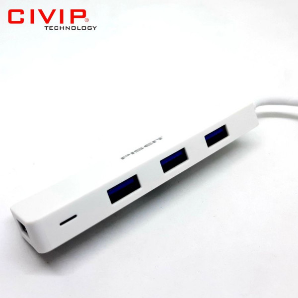 Bộ chia USB PISEN Hub USB 3.0 1M (1 ra 4 cổng USB )