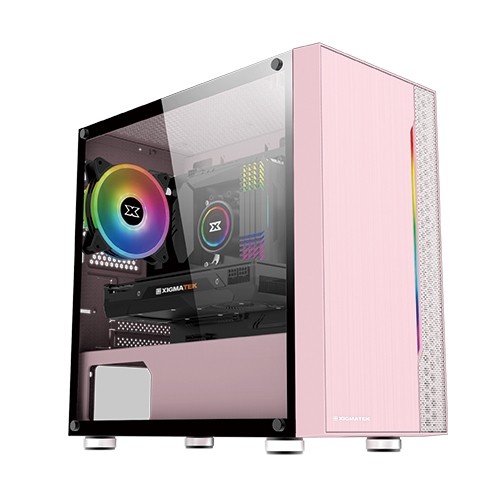 Case Xigmatek Gemini Queen (Mini Tower/Màu Hồng) EN43835