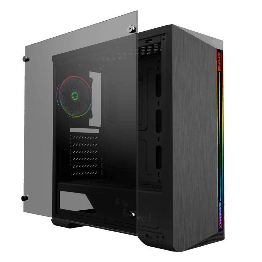 Vỏ Case  GAMEMAX G527 SHINE (Mid Tower/Màu Đen/Led RGB)