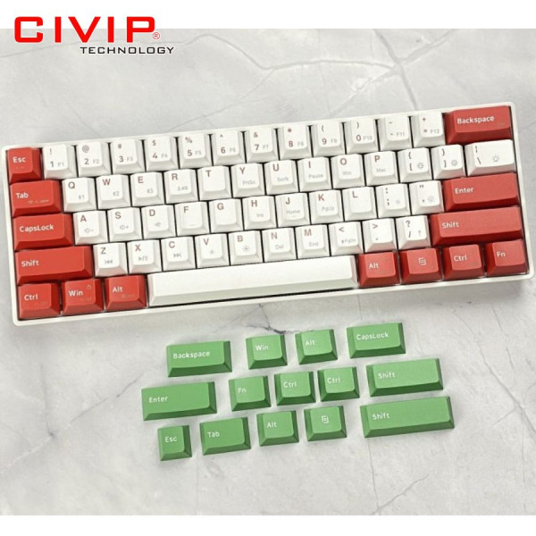 Bàn phím cơ không dây NEWMEN Dual Mode GM610Dy (Matcha keycap Extra) Switch N-Box Red