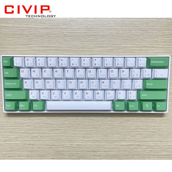 Bàn phím cơ không dây NEWMEN Dual Mode GM610Dy (Matcha keycap Extra) Switch N-Box Red