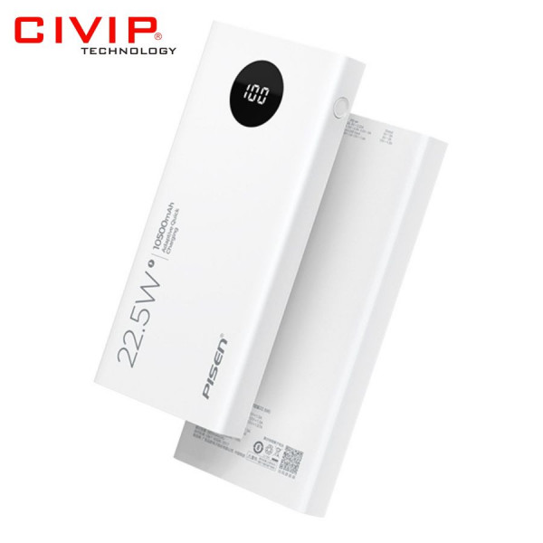 Sạc dự phòng PISEN Quick PowerU 10500mah (LED) Ultra 22.5W TS-D314