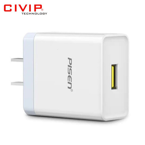 Củ sạc PISEN Quick USB Fast Wall Charger QC 18W TS-C092