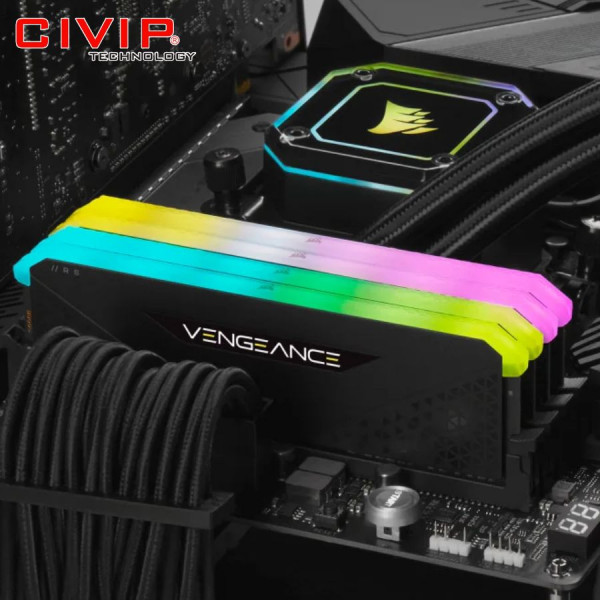 Bộ nhớ trong Ram PC Corsair Vengeance RGB RS 64GB/3200Mhz (2x32GB) DDR4 (CMG64GX4M2E3200C16)