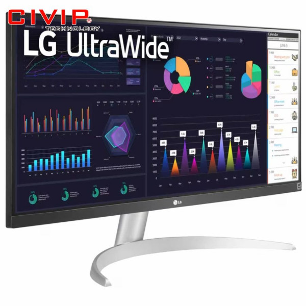 Màn Hình LCD LG 29WQ500-B.ATV (FHD 2560x1080, IPS 21:9, 250 cd/m², 5ms, 75Hz, HDMI / DP)