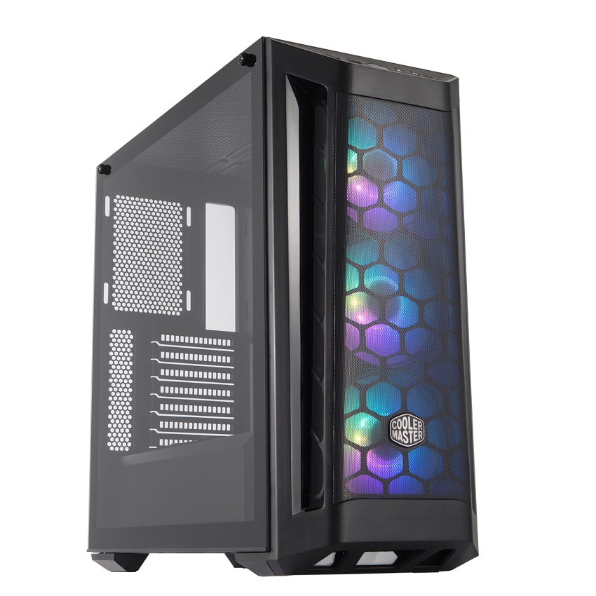 Case Coolermaster Masterbox MB511 TG ARGB (Mid Tower/Màu đen/Led ARGB/Mặt lưới)
