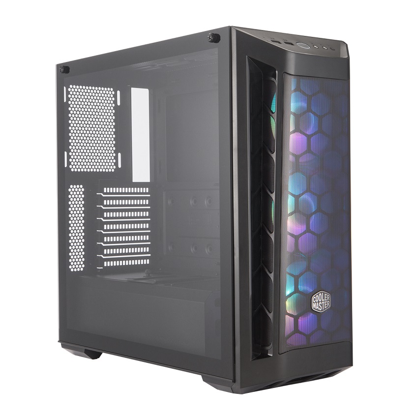 Case Coolermaster Masterbox MB511 TG ARGB (Mid Tower/Màu đen/Led ARGB/Mặt lưới)