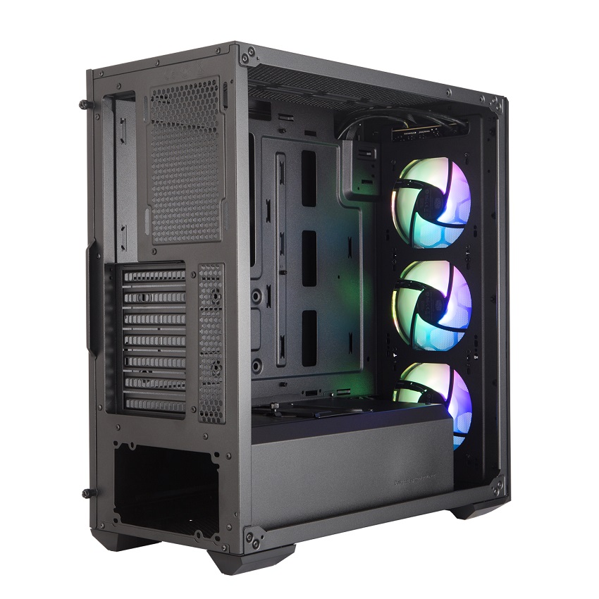 Case Coolermaster Masterbox MB511 TG ARGB (Mid Tower/Màu đen/Led ARGB/Mặt lưới)