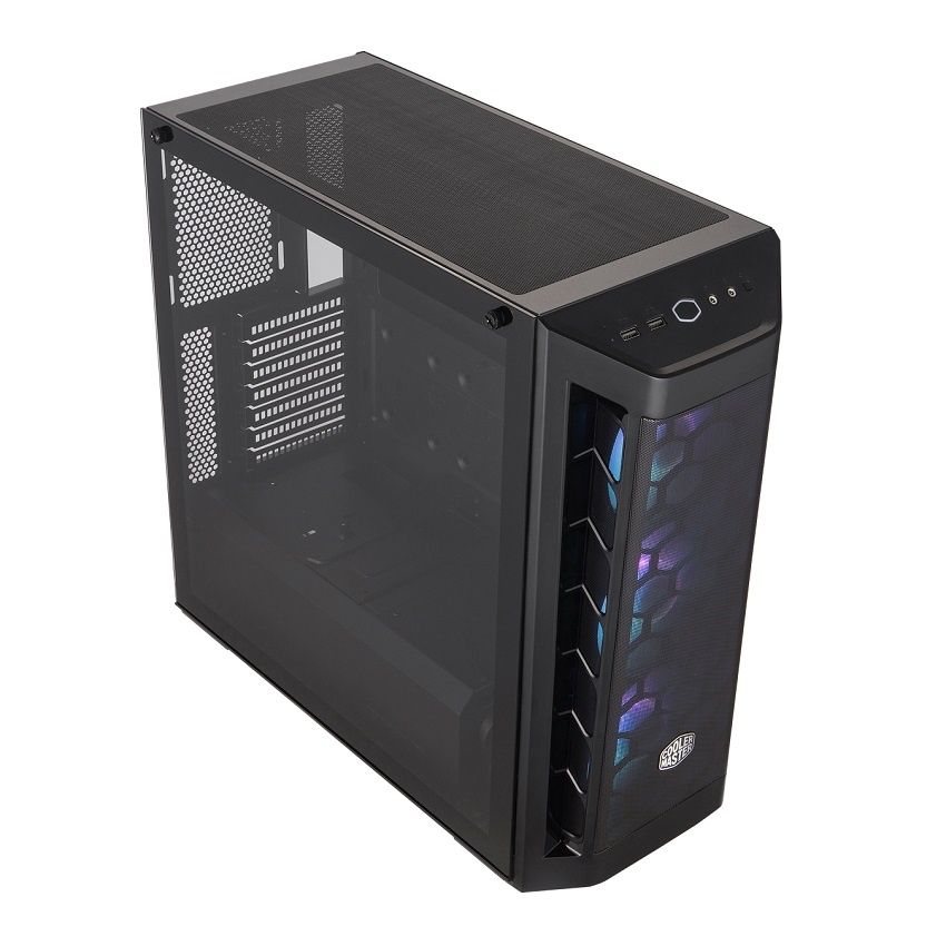 Case Coolermaster Masterbox MB511 TG ARGB (Mid Tower/Màu đen/Led ARGB/Mặt lưới)