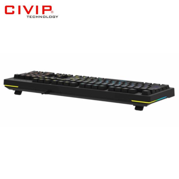 Bàn phím cơ có dây DareU EK1280s V2 Black Blue Switch