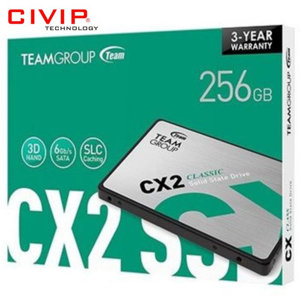 Ổ cứng SSD TeamGroup CX2 256GB 2.5 inch SATA 3