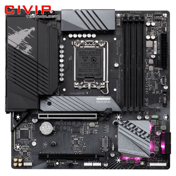 Mainboard GIGABYTE B760M AORUS ELITE DDR5 (Chipset B760, Socket Intel LGA1700, DDR5, DP / HDMI, mATX)