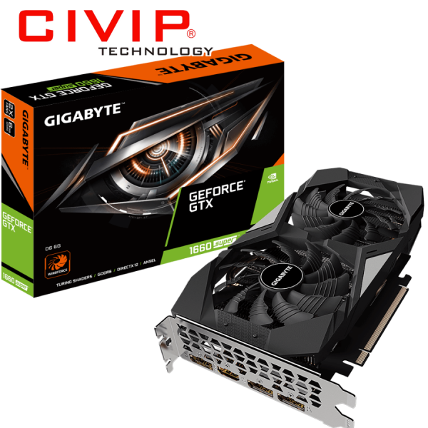 Card màn hình Gigabyte GeForce® GTX 1660 SUPER™ D6 6G (GV-N166SD6-6GD)