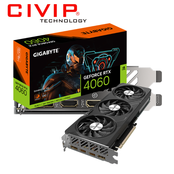 Card màn hình Gigabyte GeForce RTX­­™ 4060 GAMING OC 8G (GV-N4060GAMING OC-8GD)