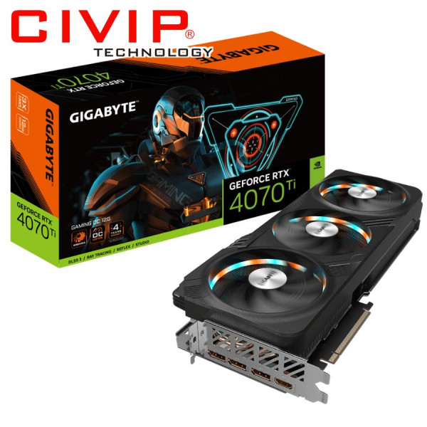 Card màn hình Gigabyte GeForce RTX­­™ 4070 Ti GAMING OC 12G (GV-N407TGAMING OC-12GD)