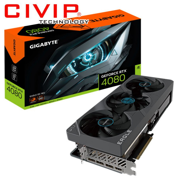 Card màn hình Gigabyte GeForce RTX™ 4080 16GB EAGLE OC (GV-N4080EAGLE OC-16GD)