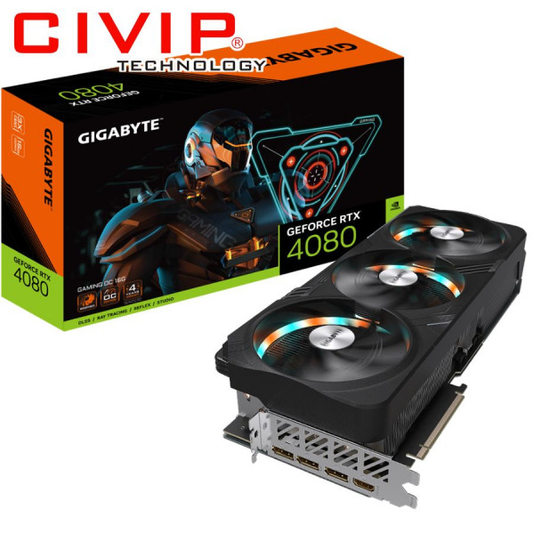 Card màn hình Gigabyte GeForce RTX™ 4080 16GB GAMING OC (GV-N4080GAMING OC-16GD)