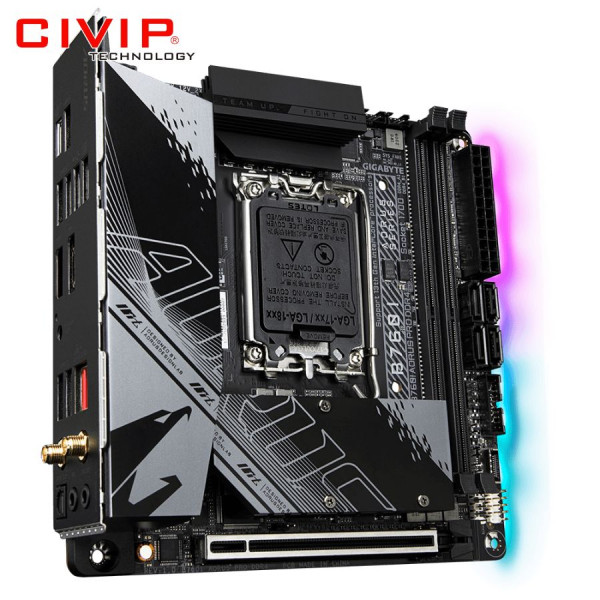Mainboard GIGABYTE B760I AORUS PRO DDR4 (Chipset B760, Socket Intel LGA1700, DDR4, DP / HDMI, m-ITX)